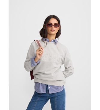 Silbon para mujer. 135180 Sudadera tachas gris (S), Casual, Algodón