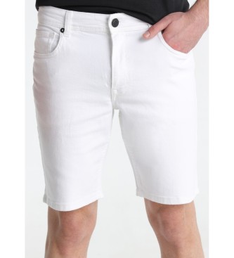 Six Valves para hombre. 510081214 Short regular fit blanco (33), Casual, Algodón, Denim
