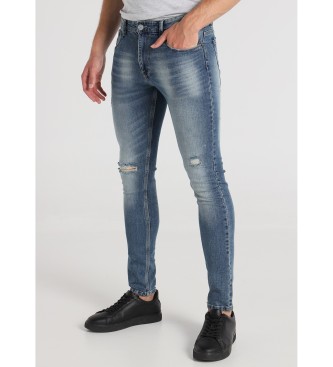 Six Valves para hombre. 500141530 Jeans Premium Super skinny fit azul (31), Casual, Algodón, Denim