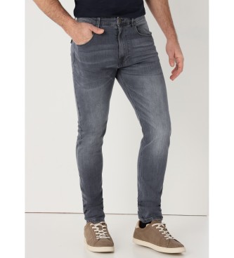 Six Valves para hombre. 500141408 Jeans Super Skinny gris (33), Casual, Algodón, Denim