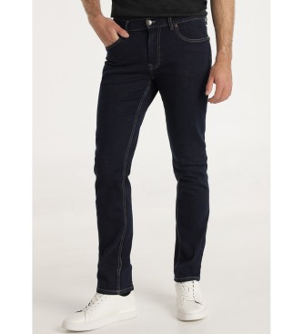 Six Valvesvoor mannen. 500101532 Jeans Donker marine (30), Casual, Katoen, Denim, Marineblauw