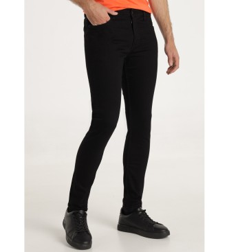 Six Valves para hombre. 500121612 Jeans Skinny negro (36), Casual, Algodón, Denim