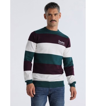 Six Valves para hombre. 570441658 Jersey estampado franjas multicolor (XXL), Casual, Viscosa