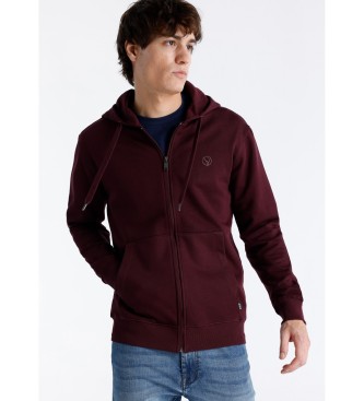 Six Valves para hombre. 560251134 Sudadera Basic granate (XL), Casual, Algodón