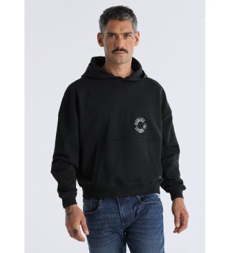 Six Valves para hombre. 560951652 Sudadera gráfico en la espalda negro (XL), Casual, Algodón, Manga larga