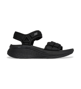 Skechers för kvinnor. 141617 Max Cushioning Elite 2.0 Sandaler Jessie svart (36), 3 till 5 cm, Kardborreband, Casual
