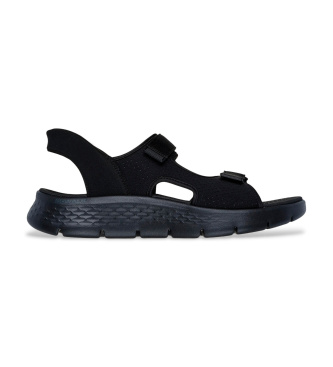 Skechers för män. 229210 Slip-ins Go Wlak Flex SD Easy Entry Sandaler svart (46), Karta, Kardborreband, Casual