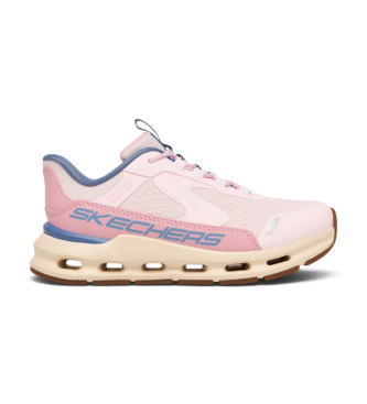 Skechers For Girl. 303654L Slip-ins, Glide-Step - Vista Lane Pink Sneaker (36), Flat, Laces, Zip, Casual, Children's Fashion