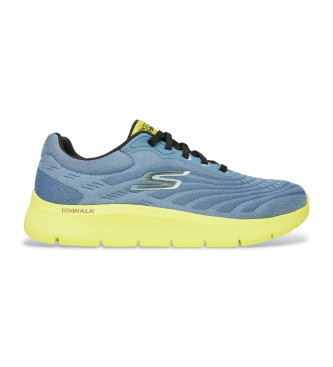 Skechers para hombre. 216687 Zapatillas Go Walk Flex azul (40), Plano, Cordones, Casual