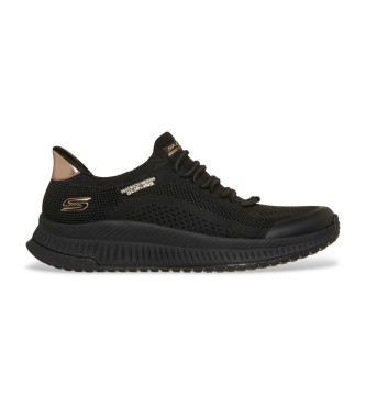 Skechers para mujer. 117743 Zapatillas Slip-ins: BOBS Squad 4 - Dire Step negro (37), Plano, Cordones, Casual, Deportivo, Multideporte
