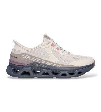 Skechers para mujer. 150510 Zapatillas Slip-Ins: Glide-Step Altusbeige, lila (38), Plano, Cordones, Casual, Deportivo, Multideporte