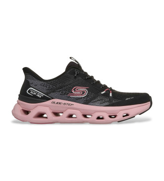Skechers para mujer. 150513 Zapatillas Slip-ins: Glide-Step Altus - Fast Lane negro, rosa (38), Plano, Cordones, Casual, Deportivo, Multidep