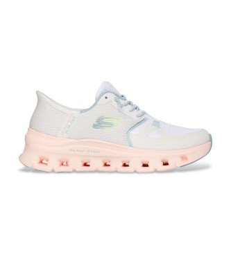 Skechers para mujer. 150420 Zapatillas Slip-ins Glide Step Pro blanco, rosa (39), Plano, Cordones, Casual