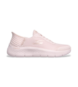 Skechers para mujer. 124836 Zapatillas Slip-ins Go Walk Flex Grand Entry rosa claro (37), Plano, Cordones, Casual, Multideporte