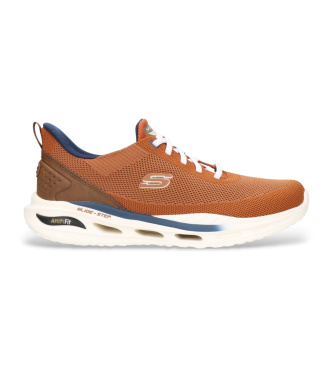 Skechers para hombre. 210994 Zapatillas Slip-ins Relaxed Fit Arch Fit Orvan Kincade naranja (44), Plano, Cordones, Casual