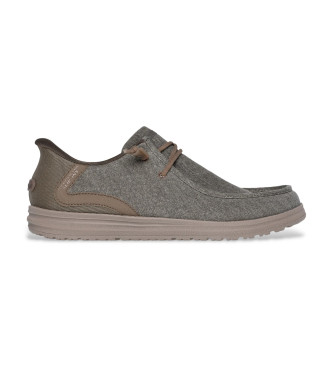 Skechers para hombre. 210959 Zapatillas Slip-ins Relaxed Fit Melson Coronado gris (44), Plano, Cordones, Casual
