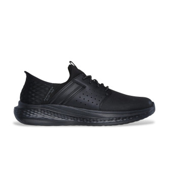 Skechers para hombre. 210828 Zapatillas Slip-ins RF Slade Zachary negro (40), Tela, Plano, Cordones, Casual