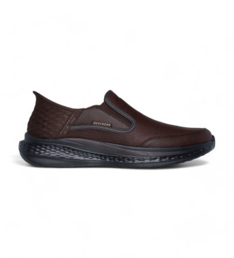 Skechers para hombre. 205237 Zapatillas Slip-ins Slade Cooper marrón (43), Plano, Ninguno, Casual