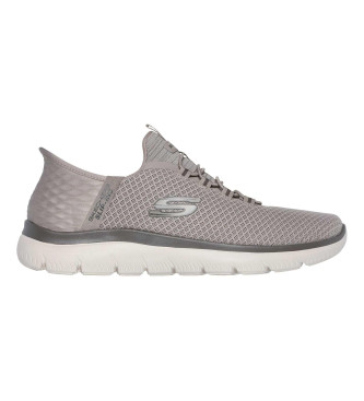 Skechers Para Hombre. 232457 Zapatillas Summits High Range Taupe (43), Plano, Ninguno, Casual, Deportivo, Running, Multideporte-image