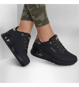 Skechers Para Mujer. 155196 Zapatillas Uno Shimmer Negro (37), 3 A 5Cm, Cordones, Casual, Deportivo-image