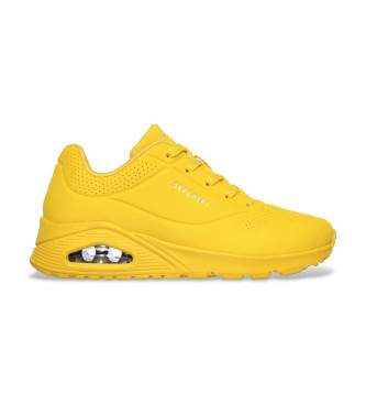 Skechers Para Mujer. 73690 Zapatillas Uno Stand On Air Amarillo (37), Plano, 1 A 3Cm, Cordones, Casual-image