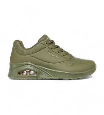 Skechers para mujer. 73690 Zapatillas Uno Stand On Air verde (38), Plano, Cordones, Casual