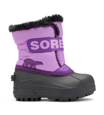 Botas de nieve Snow Commander lila (35), Plano, Velcro, Outdoor, moda infantil, Sorel outlet 2024.