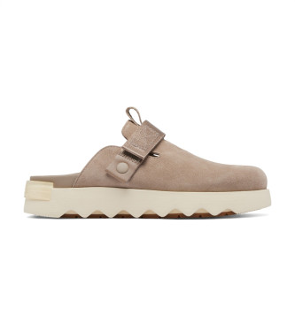 Zuecos de Piel Viibe taupe (36), Plano, Ninguno, Casual, Sorel outlet 2024.