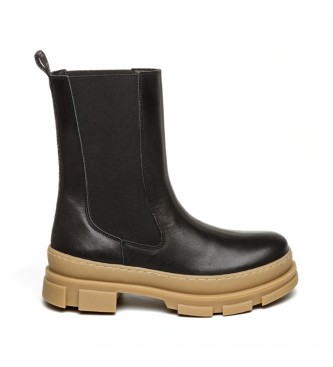 Steve Madden para mujer. FILINA Botas de piel Filina negro (39), Plano, 1 a 3cm, Ninguno, Casual