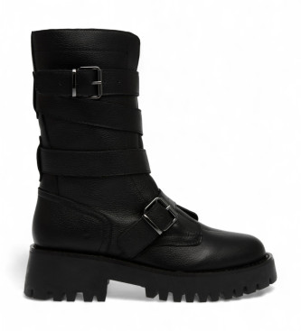 Botines de Piel Devlin negro (37), Plano, 1 a 3cm, Hebilla, Casual, Steve Madden outlet 2024.