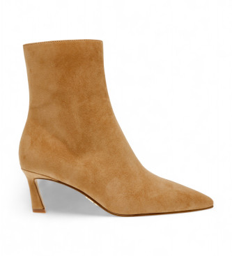 Steve Madden para mujer. SM11003282 Botines de Piel Lulah marrón (39), 3 a 5cm, Cremallera, Casual