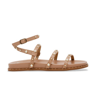 Steve Madden para mujer. SM11003775 Sandalias Stormie marrón (37), Plano, Hebilla, Casual