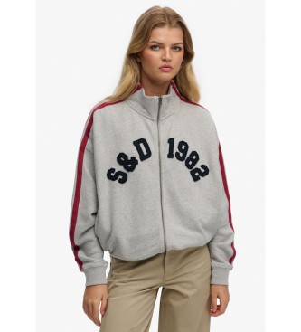 Superdry para mujer. W2012615A Chaqueta Athletic Loose gris (M), Casual, Deportivo, Algodón