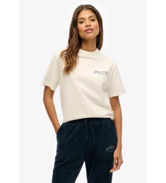 Superdry Damen Weiß Oversized T-Shirt Athletic Essentials - Bild 2
