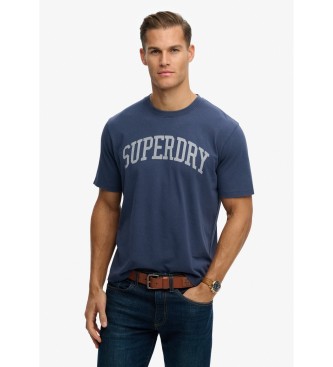 Superdry para hombre. M1012364A Camiseta Athletic Essential marino (XXL), Casual, Algodón, Manga corta