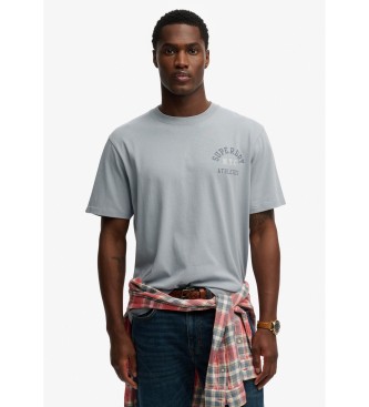 Superdry para hombre. M1012364A Camiseta Athletic Essential azul (3XL), Casual, Algodón, Manga corta