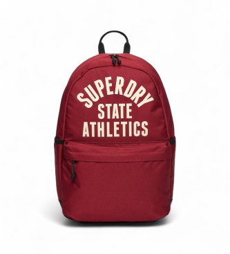 Superdry unisex. W9110429A Mochila Athletic Montana rojo (OSFA), Casual, Poliéster
