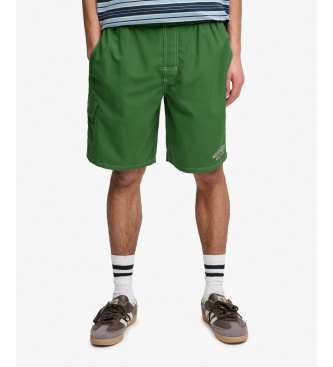 Superdry para hombre. M3010269A Bañador Cargo19 verde (M), Beachwear, Poliéster Reciclado