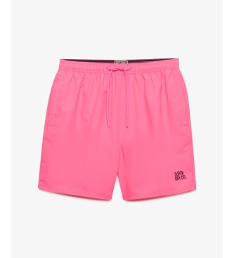 Superdry para hombre. M3010260A Bañador Essential rosa (XXL), Beachwear, Poliéster Reciclado