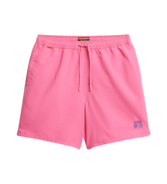 Superdry para hombre. M3010256A Bañador Essential rosa (M), Beachwear, Poliéster Reciclado, Sostenible