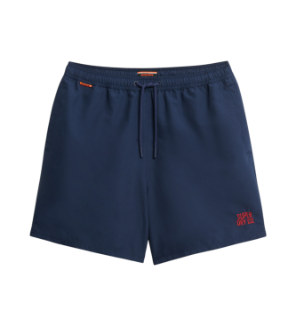 Superdry para hombre. M3010256A Bañador Essential marino (S), Beachwear, Poliéster Reciclado, Sostenible
