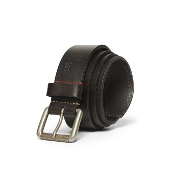 Superdry para hombre. M9210116A Cinturón Badgeman negro (S), Casual, Piel