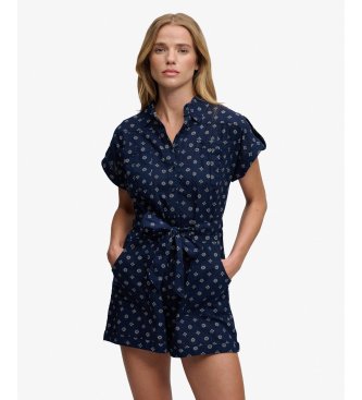Para mujer. W8012098A Mono Belted Utility Playsuit (S), Casual, Algodón, Manga corta