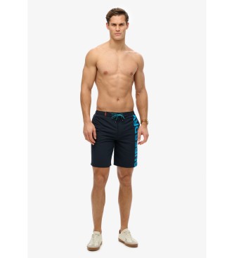 Superdry para hombre. M3010238A Bañador clásico marino (M), Beachwear, Poliéster Reciclado, Sostenible 4