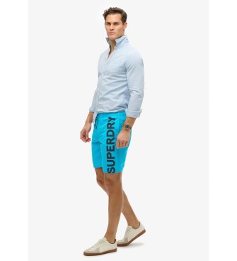Superdry para hombre. M3010238A Bañador clásico azul (S), Beachwear, Poliéster Reciclado, Sostenible 4