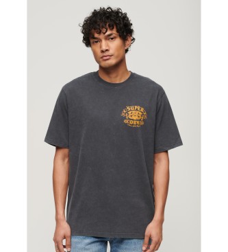 Para hombre. M1012047A Camiseta Biker Rock (M), Casual, Algodón, Manga corta