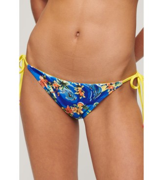 Superdry para mujer. W3010404A Braguita bikini atada en los laterales azul (L), Beachwear, Poliéster Reciclado, Sostenible 4