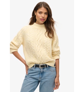 Para mujer. W6110575A Jersey Cable Mock (S), Casual, Acrílico