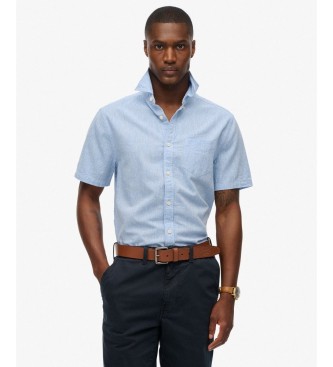 Superdry Camisa City Cotton Linen azul