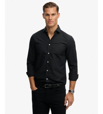Superdry Camisa Classic Tailored negro